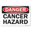 Signmission Safety Sign, OSHA Danger, 18" Height, 24" Width, Rigid Plastic, Cancer Hazard, Landscape OS-DS-P-1824-L-19276